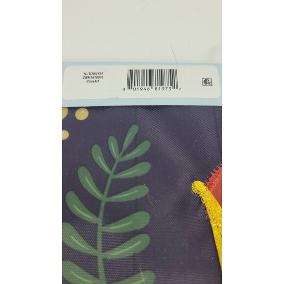 Meadow Creek Decorative Embroidered Applique Yard Flag Nutcracker Christmas NEW - Picture 8 of 9